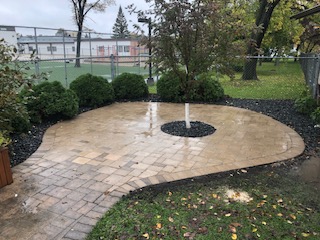 backyard water feature